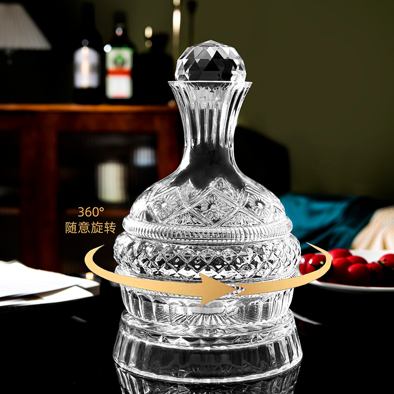اعلی کے آخر میں گھومنے والی شراب شراب ڈیوائڈر زیور کا برتن